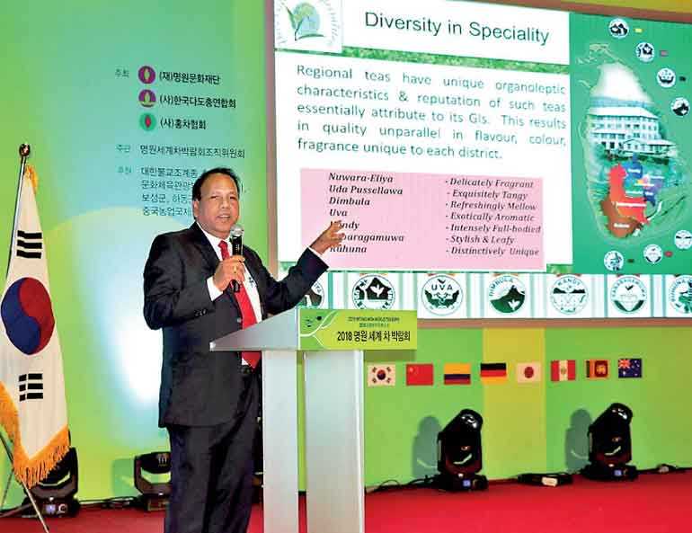 Ceylon tea showcased at Myung Won World Tea Expo 2018 in Seoul